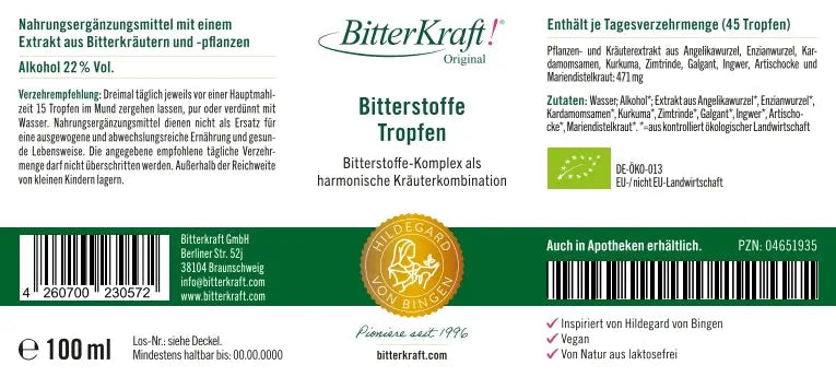 BitterKraft! Originele druppels (BIO) 100 ml