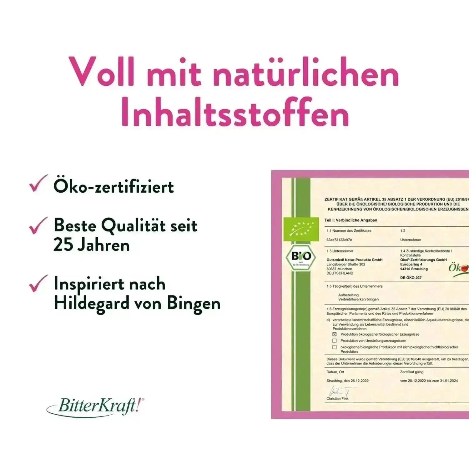 BitterKraft! Original Alkoholfrei (BIO) 100ml + Gratis Spray