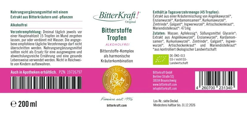 BitterKraft! Original Alkoholfrei (BIO) 200ml