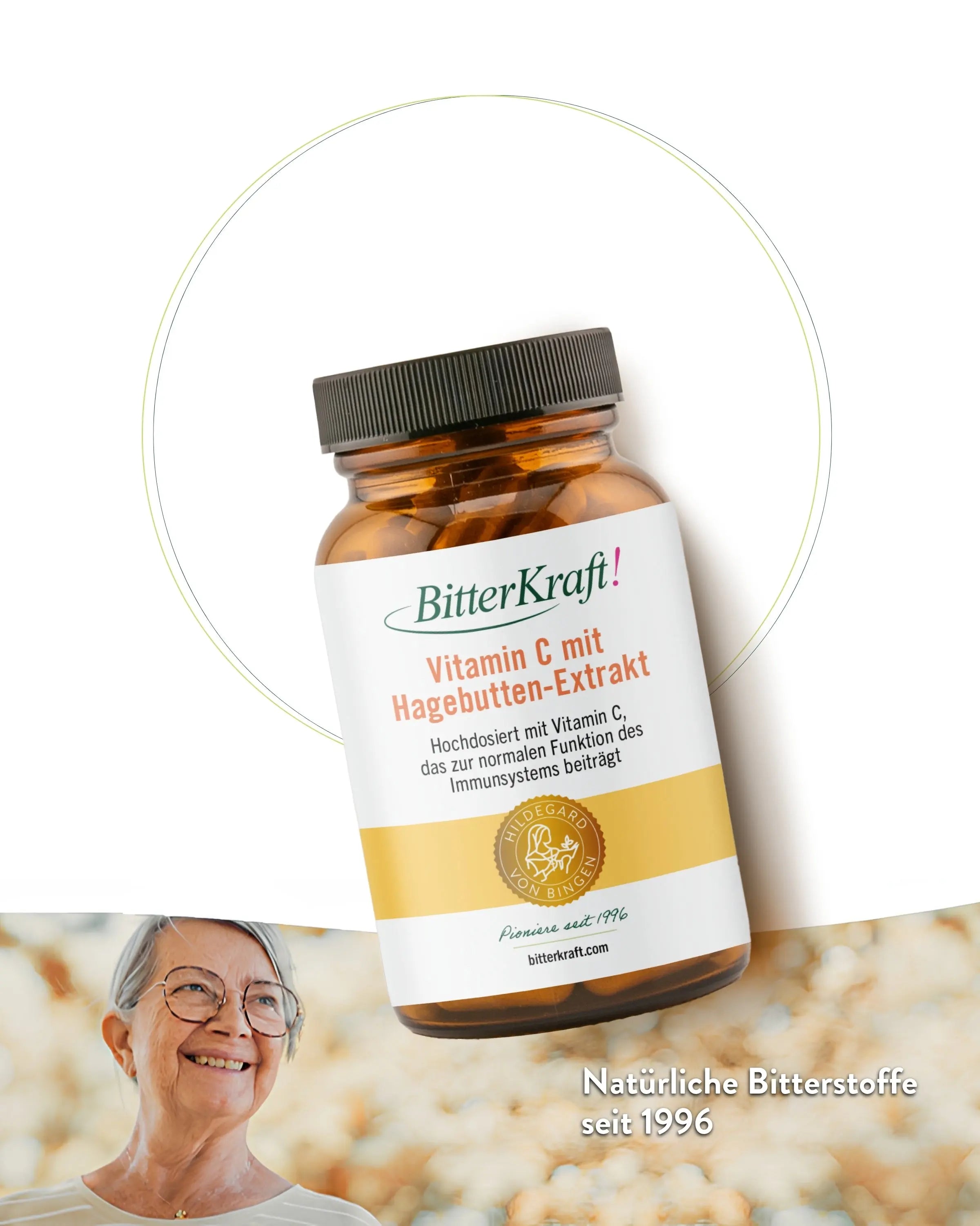 Bitterkraft! Vitamin C mit Hagebutten-Extrakt