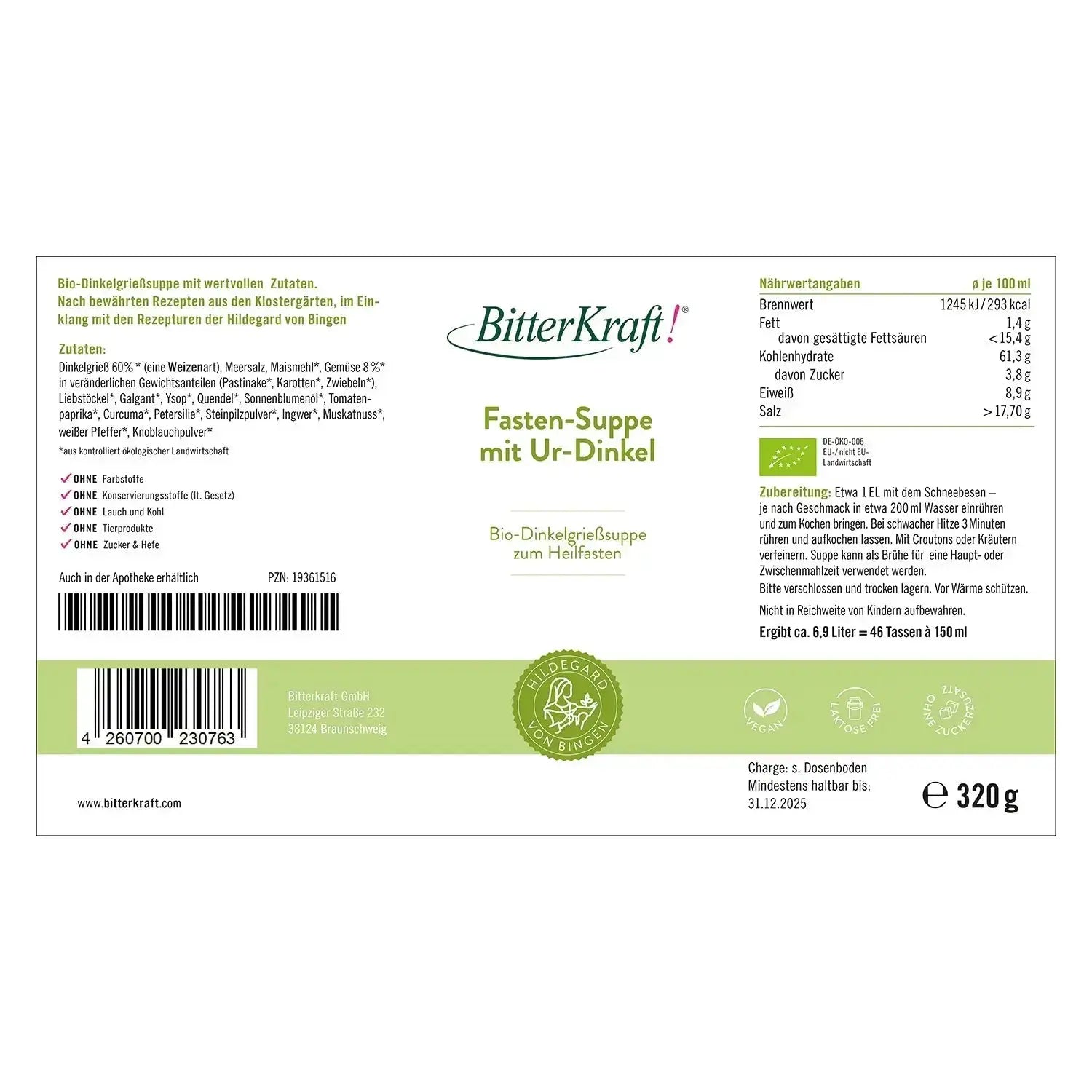 Abnehm-Fasten-Paket Bitterkraft GmbH - Bitterkraft
