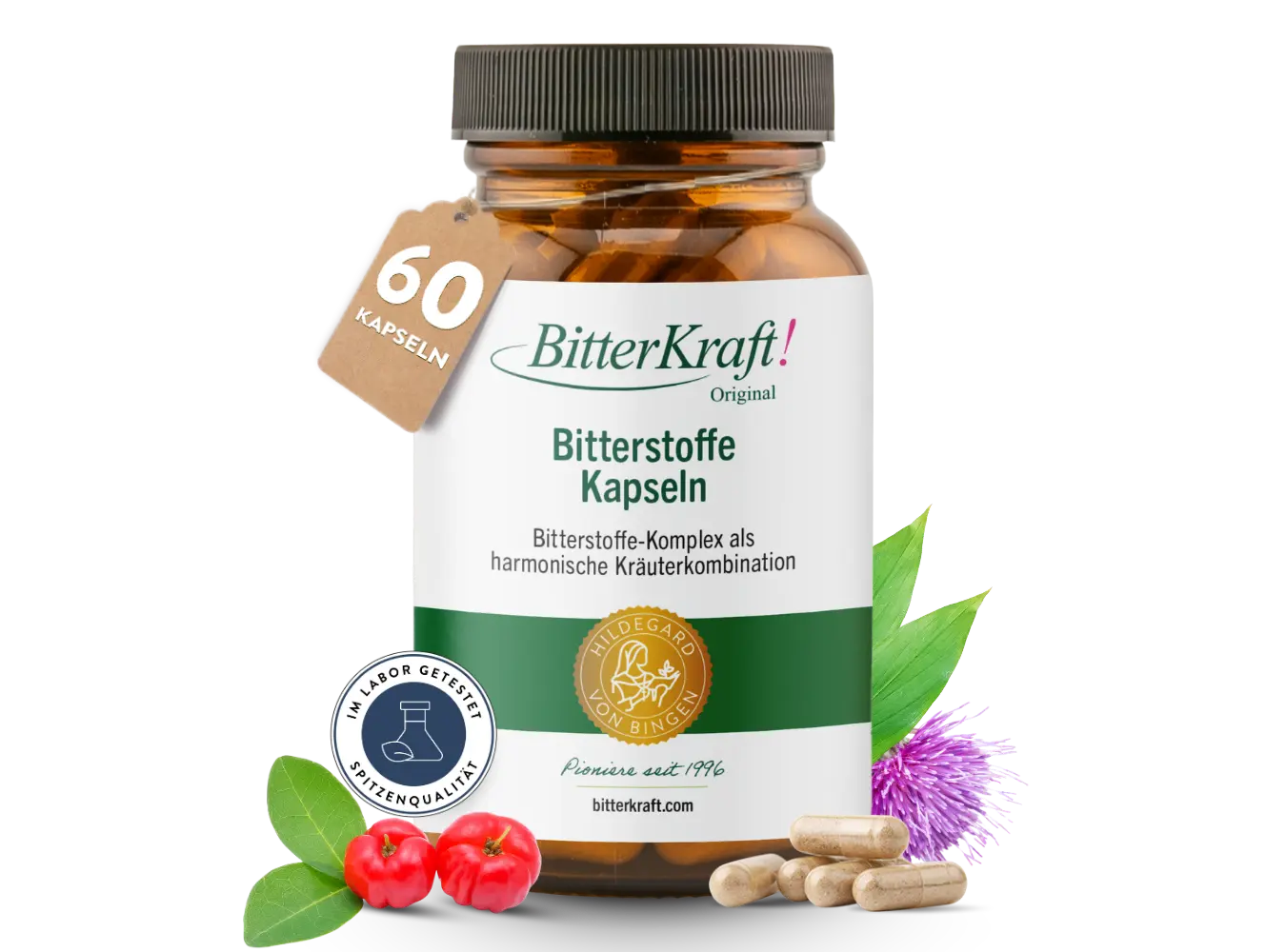 BitterKraft! Bitterstoffe Kapseln (60 Stück)