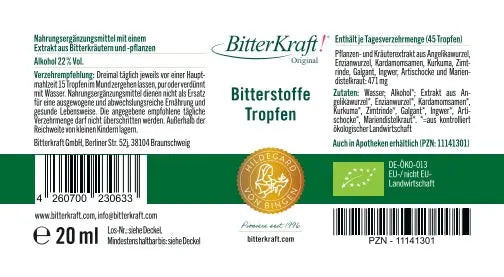 BitterKraft! Originele druppels (BIO) 20 ml