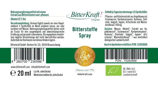 BitterKraft! Originele spray (BIO) 20 ml (cadeau)