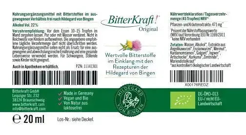 BitterKraft! Original Tropfen (BIO) 20ml Bitterkraft GmbH - Bitterkraft