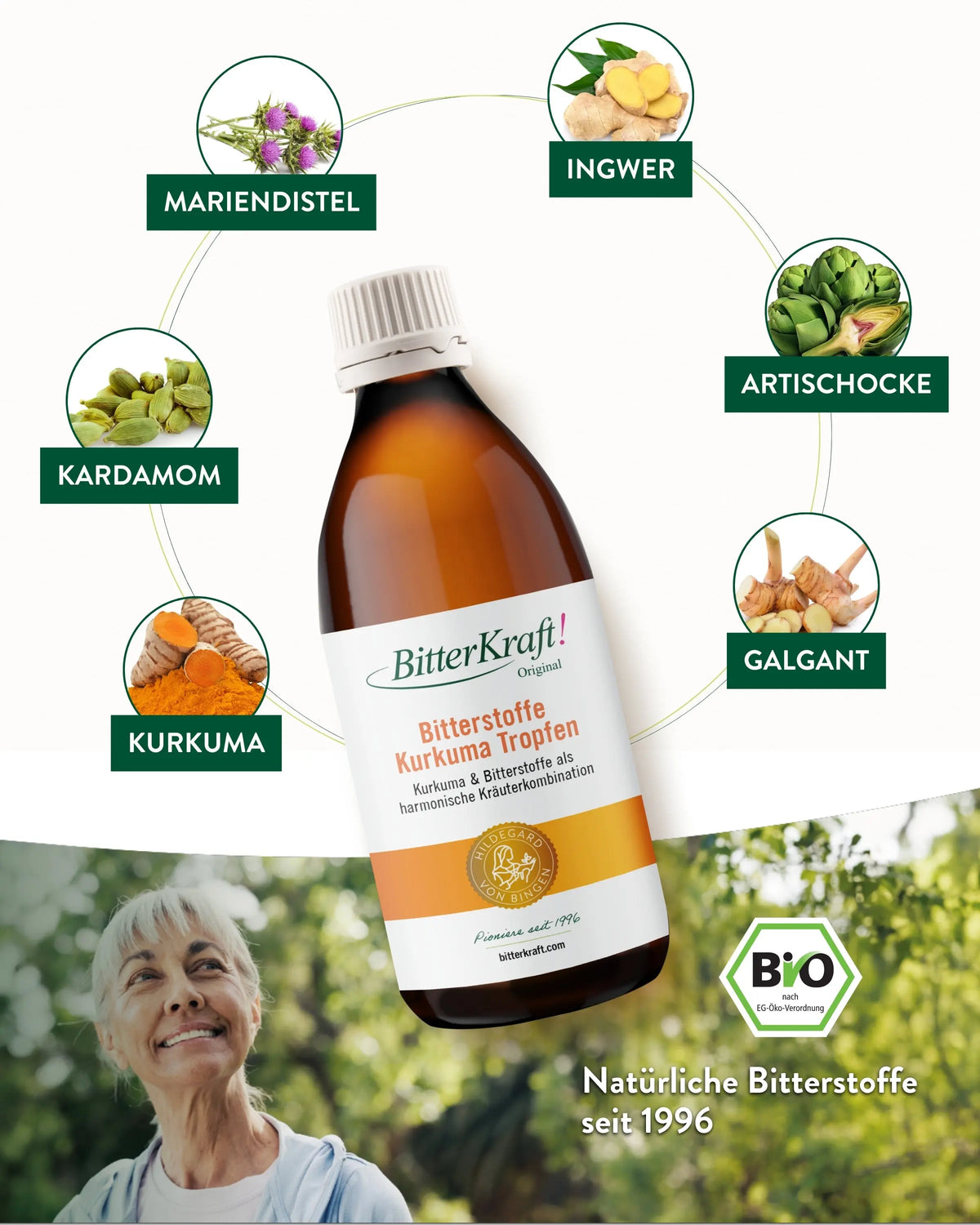BitterKraft! Originele kurkuma-druppels (BIO) 200 ml